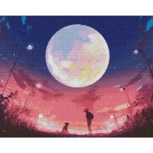 하모니아트 보석십자수 40x50 그날밤 너와 나패키지 비즈공예 인테리어소품 액자만들기 세트