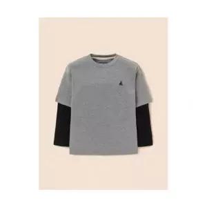 빈폴 키즈 그래픽 레이어드 긴소매 티셔츠 그레이 (BI5941U033) 306649 FE5485169-E2B