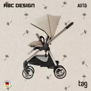 [ABC DESIGN]NEW [ABC디자인] 태그 오토폴딩 절충형 유모차 _단델리온 골드