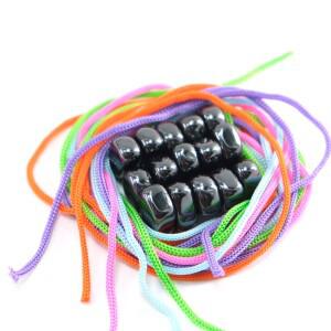 20개 세트 컬러 매치 로프 냉장고 자석 스톤 DIY  벽  블랙 가족용 푸시핀 기능성