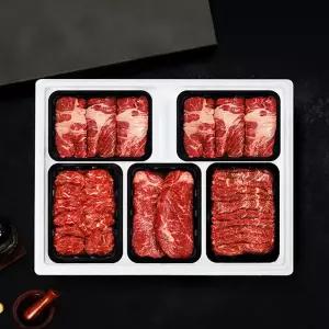 [안동민속한우] 1등급 한우 구이혼합 선물세트 9호 2.5kg (등심1.0kg, 채끝등심500g, 특수부위1.0kg)