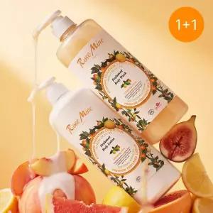 l+l 로즈마인 퍼퓸드 대용량 바디워시&로션 1000ml