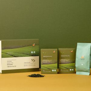 아름다원 유기농 우전녹차 100g 선물세트_보성잎녹차 우전티백