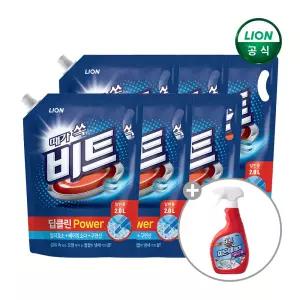비트 딥클린 액체 세탁세제 2L 리필x6개 + 비트 찌든때제거 500ml x 1개