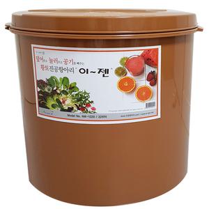 이젠 황토 진공항아리 누름독 김치통 매실통 원형45L