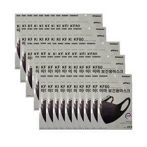 미마 보건용마스크 KF94 중형 50매-블랙