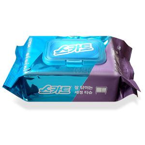 스카트 잘닦이는 세정티슈 80매x1팩