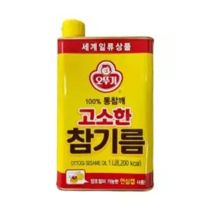 오뚜기 고소한 참기름 통참깨100% 1L 1개 
