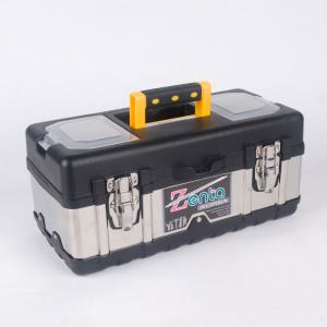 젠타코리아 스테인리스 공구함 17형 중형 철재 스테인레스 공구가방 툴박스 메탈