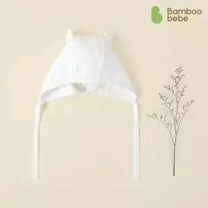 [보리보리/밤부베베]화이트크림 아기모자_클린화이트