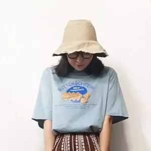 [하프클럽/]일러스트 오버핏 반팔 라운드티셔츠n608