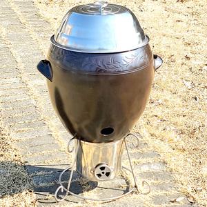 내열 항아리 바베큐 그릴 내열항아리 훈제기 숯 훈연기 대형 프리미엄