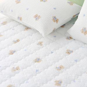 [아망떼] 허니베어 시어서커 리플 고정밴드 침대패드