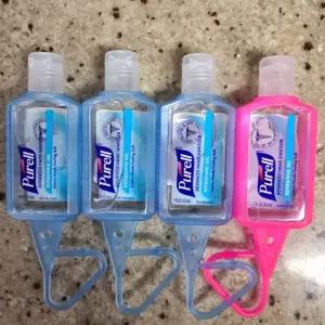 퓨렐 휴대용 손소독제 30mL 젤리랩 4개 (색상 랜덤 발송)