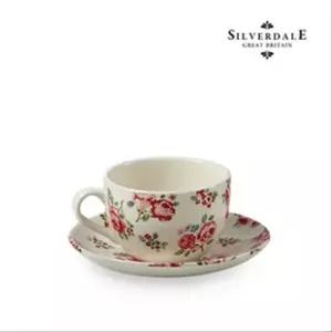 [텐바이텐][실버데일] 핑크로즈 커피잔세트