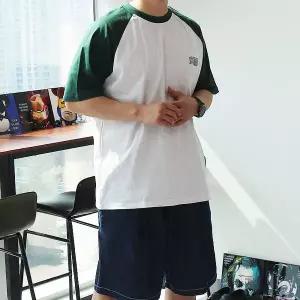 [우기브로]WIN 남자 빅사이즈 반티 나그랑 배생 반팔티