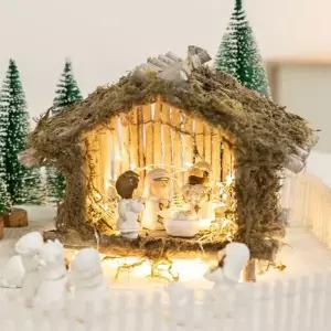 [텐바이텐]아기예수 미니 피규어 장식 화이트 (11개입) 성탄절 교회 소품