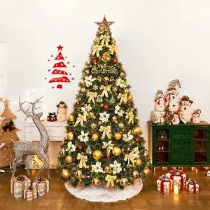 [텐바이텐]300cm 카니발골드 뉴리얼 솔잎 눈꽃 트리 풀세트(전구포함) (3박스)