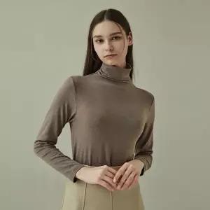 [BYC]보디히트 이너 니트모크넥 여 긴팔티 DBS7044