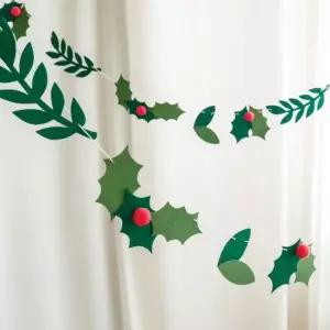 [텐바이텐]리틀 크리스마스 폼폼 열매잎 가랜드