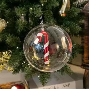 [텐바이텐]크리스마스 투명 볼 장식 롤리지팡이 벌룬볼 15cm DIY 트리