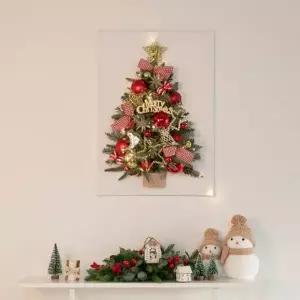 [텐바이텐]크리스마스 액자 트리 벽 장식 이젤세트 LED 스텔라 캔버스
