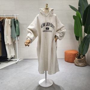 [대구백화점] [에잇컨셉]박시핏 뉴져 기모후드 원피스(C23J7FOP012)