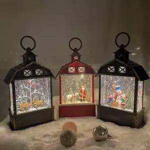 [텐바이텐]몽마르뜨 랜턴모양 크리스마스 스노우볼 워터볼