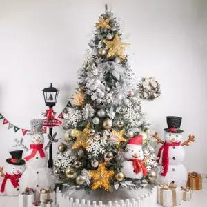 [텐바이텐]크리스마스 트리 장식 풀세트 메탈릭페얼 300cm 단면 전구포함