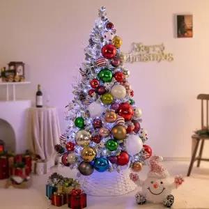 [텐바이텐]크리스마스 스노우 트리 장식 풀세트 칼라풀랜드 180cm 양면