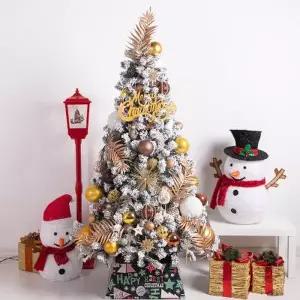 [텐바이텐]크리스마스 스노우 트리 장식 풀세트 보타니레일 180cm 단면