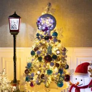 [텐바이텐]크리스마스 스노우 트리 장식 풀세트 바로크하우스 150cm 양면