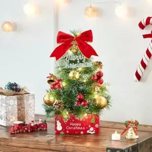 [텐바이텐]크리스마스 트리 40cm 풀세트(전구포함) 골든벨 뉴리얼 솔잎 눈꽃