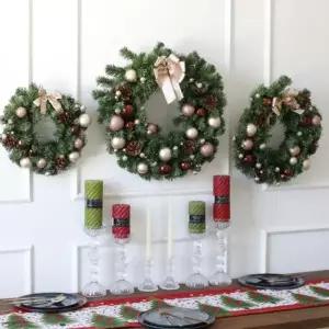 [텐바이텐]크리스마스 러블리 리스 트리 데코 가랜더 벽장식 3size