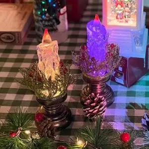 [텐바이텐]bookaz 크리스마스 리스 오브제 led 캔들 라이트