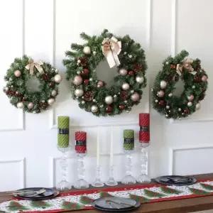 [텐바이텐]러블리 볼장식 크리스마스 리스 (3size)