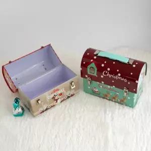 [텐바이텐]크리스마스 손잡이 틴가방 틴저금통 3type 루돌프 눈사람 17x8.5x13.