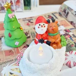 [텐바이텐]불멍산타 트리세트 크리스마스 장식인형 인테리어 소품