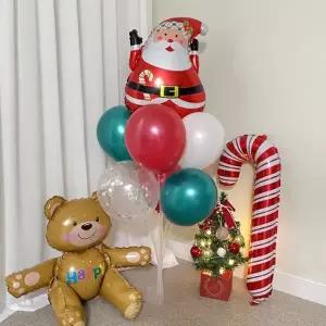 [텐바이텐]크리스마스장식 산타 눈사람 풍선스탠드 세트