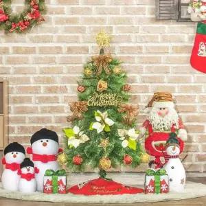 [텐바이텐]120cm 뉴샤인비즈볼 눈꽃 솔잎 트리 풀세트