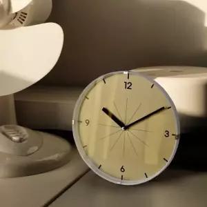 [텐바이텐]저소음 글란츠 벽시계(골드) 스탠드포함 탁상겸용