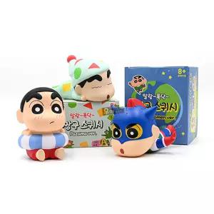 짱구 스퀴시 3종세트 여름 액션가면 파자마 말랑 폭닥 캐릭터 말랑이 몰랑이 주물럭 토이락