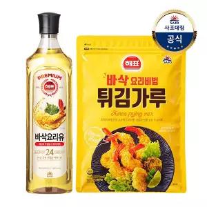 [사조대림] 바삭요리유 900mL x1개 +튀김가루1kg x1개