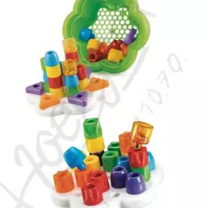 삼안 데이지 블록쌓기 28Pcs 8개월아기장난감 블럭쌓기