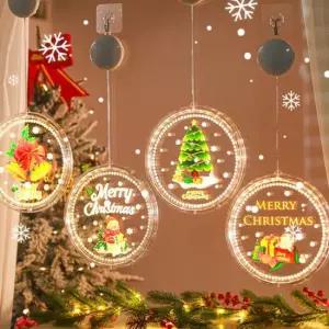 3D 원형 컬러 LED 크리스마스 데코 장식용품 21cm 파티소품 트리장식 크리스마스장식 LED전구