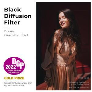 K F Concept 나노 X 블랙 미스트 1/4 카메라 렌즈 필터 스크래치 방지 녹색 코팅 특수  비디오 촬영용 67mm