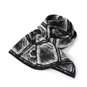 [명품] 라프리마 페라가모 그래피티 프린트 실크 풀라드 스카프 31 0160 01 771.