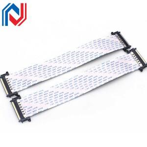 울트라 HD LCD 스트립 케이블 51 핀 I-PEX 4K LVDS 0.5mm 피치 AWM 20861 20706 105C 60V VW-1 V-by One P