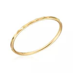 14K 삼각컷팅 무광스지 1mm 레이어드 반지 MOS40258