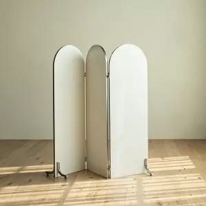 [클릭시 추가쿠폰] [레트로하우스] 고트 3단 아치형 접이식 파티션 1200 스탠드